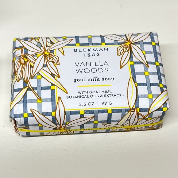 Beekman 1802 Sweet to be Kind Gift Set 4 Vanilla Woods Bar Soaps - Picture 4 of 4